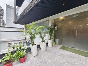 Façade de l’hébergement