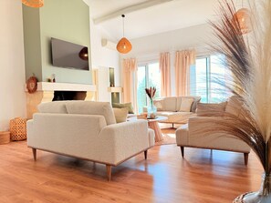 TV, ping pong - PLEN SOULEU High Standing Villa, pool,  Jacuzzi, Sauna and AirCo By Sunset (Cabris)