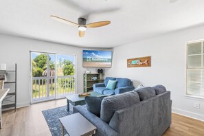 Appart'hôtel Familial, 2 chambres, non-fumeur, vue jardin | Salle de séjour