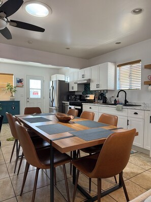 Microwave, oven, stovetop, dishwasher