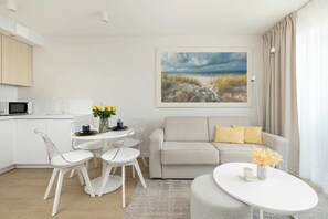 TV, offices - Tasteful Apartment in the Center | Parking | Balcony (Kołobrzeg)