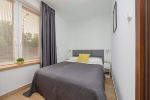 1 slaapkamer, een bureau, een strijkplank/strijkijzer, wifi