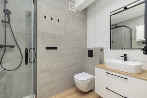 Shower, hair dryer, towels - Family Apartment | Playroom, Parking, Close to the Beach (Niechorze)