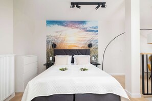 1 slaapkamer, een strijkplank/strijkijzer, reisbedje, wifi