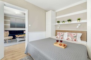 1 soverom, strykejern/-brett, wi-fi og sengetøy