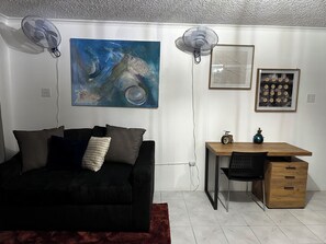 Smart TV - Modern One-Bedroom Apartment in New Kingston, at Chelsea Manor. (Kingston)