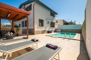 A heated pool