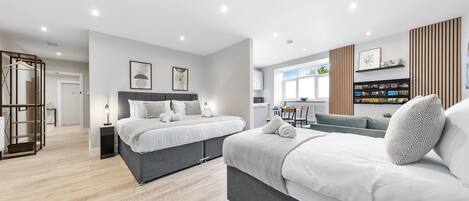 1 室のベッドルーム、WiFi (無料)、ベッドシーツ