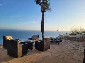 Terrace/patio - Beachcomber Bungalow Ocean Vistas Paradise Found beaches within minutes (Malibu)