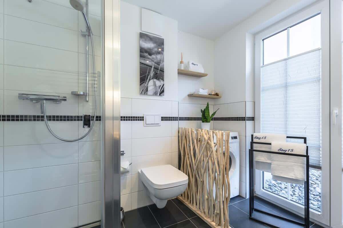 Shower, hair dryer