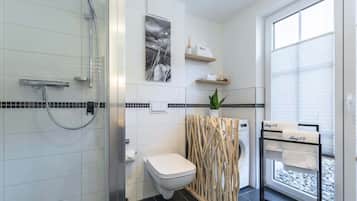 Shower, hair dryer