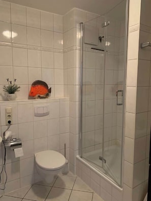 Shower, hair dryer