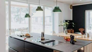 Kühlschrank, Ofen, Herdplatte, Geschirrspüler