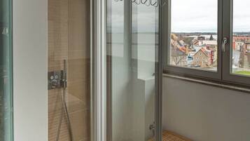 Shower, hair dryer