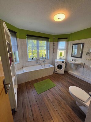 Shower, hair dryer