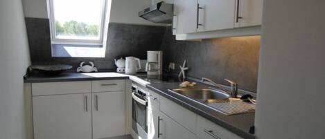 Fridge, oven, stovetop, dishwasher