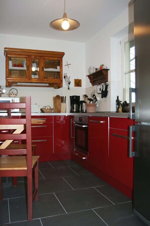 Oven, stovetop, cookware/dishes/utensils - Landhaus an der Wiek (Poseritz)