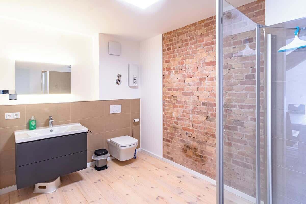 Shower, hair dryer