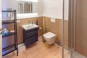 Douche, séchoir à cheveux