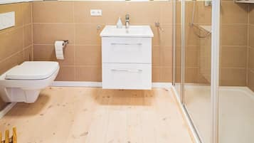 Een douche, een haardroger