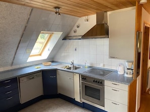 Frigorífic, forn, placa de cuina i rentaplats 