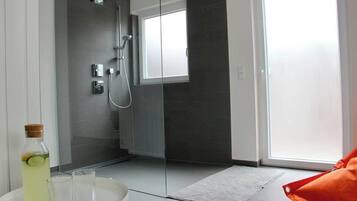 Shower, hair dryer