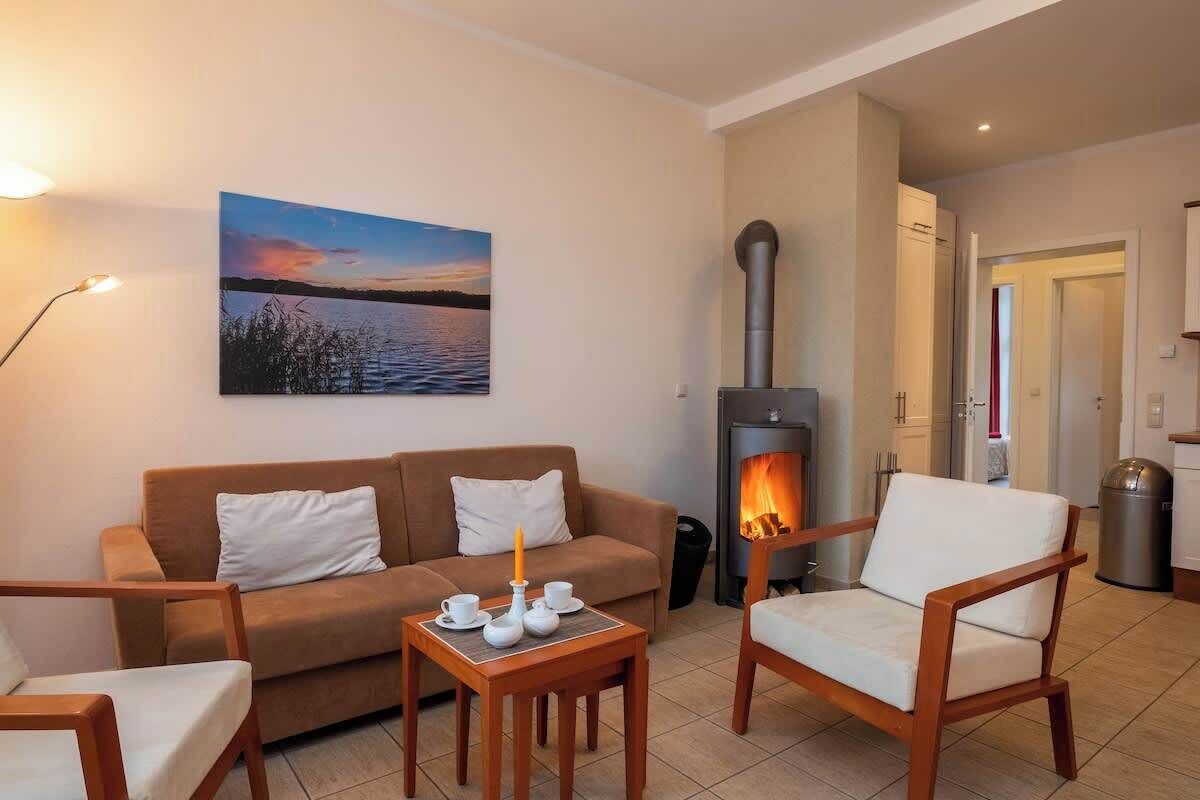Fernseher, Kamin