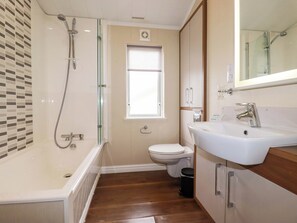 Shower, hair dryer