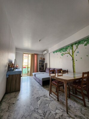 Living area - 3P air-conditioned apartment near the beach and Nice center, sleeps 4-6 (Nice)