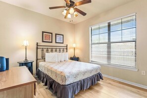 2 bedrooms, iron/ironing board, travel crib, WiFi