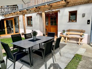 Apartment, 2 Bedrooms, Smoking, Terrace | Terrace/patio - Entspannen Sie im Apfel Stadl in den Bergen (Oberreute)