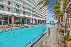 屋外プール、温水プール