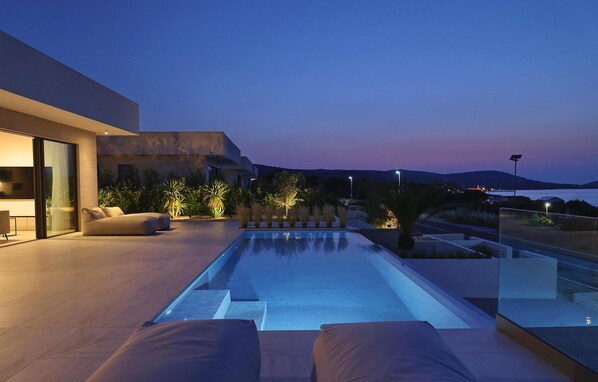 A heated pool