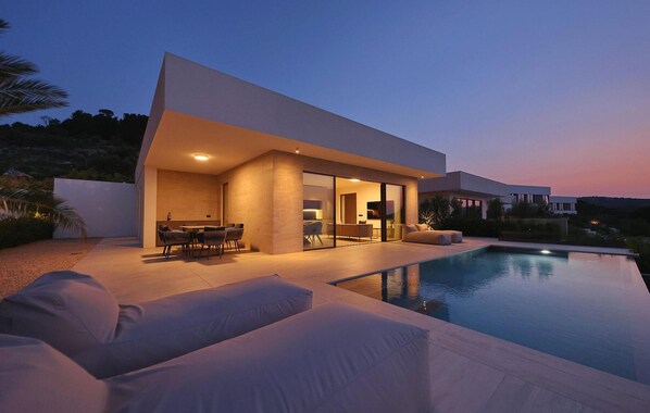 A heated pool