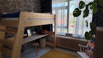 In-room safe, desk, iron/ironing board, travel crib