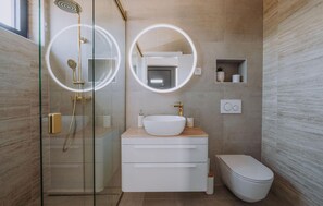 Shower, hair dryer