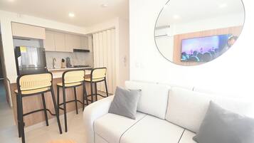 Apartment, Sea View | Living area