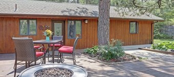 Rock Lodge Complete with Covered Parking and a Hot Tub!