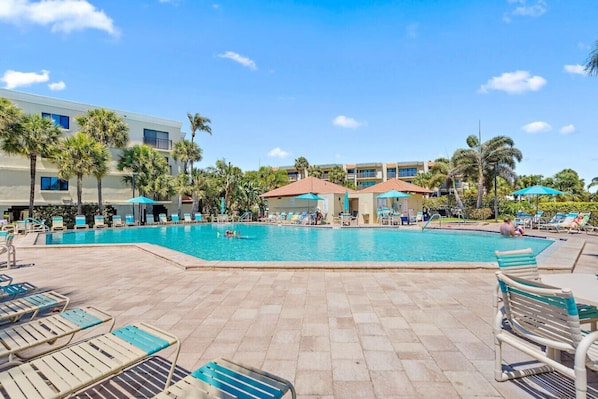 A heated pool