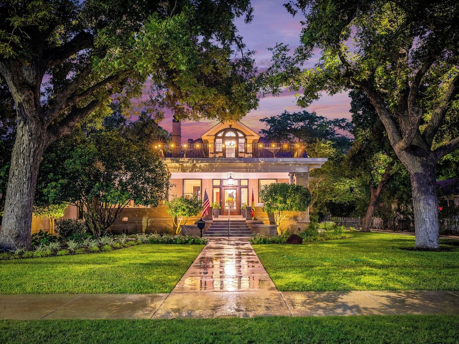 Front of property - evening/night