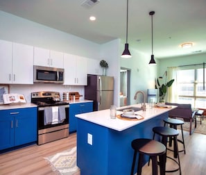 Microwave, oven, stovetop, dishwasher
