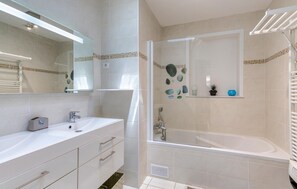 Shower, hair dryer