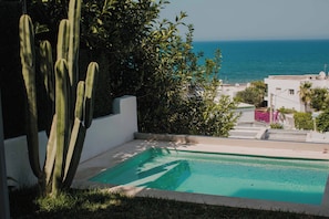 Pool - Écrin bleu - Sea and pool view (La Marsa)