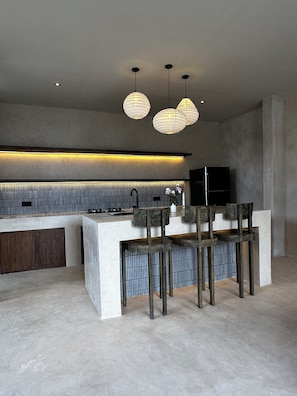 Villa de lujo, 3 habitaciones, piscina privada | Comedor