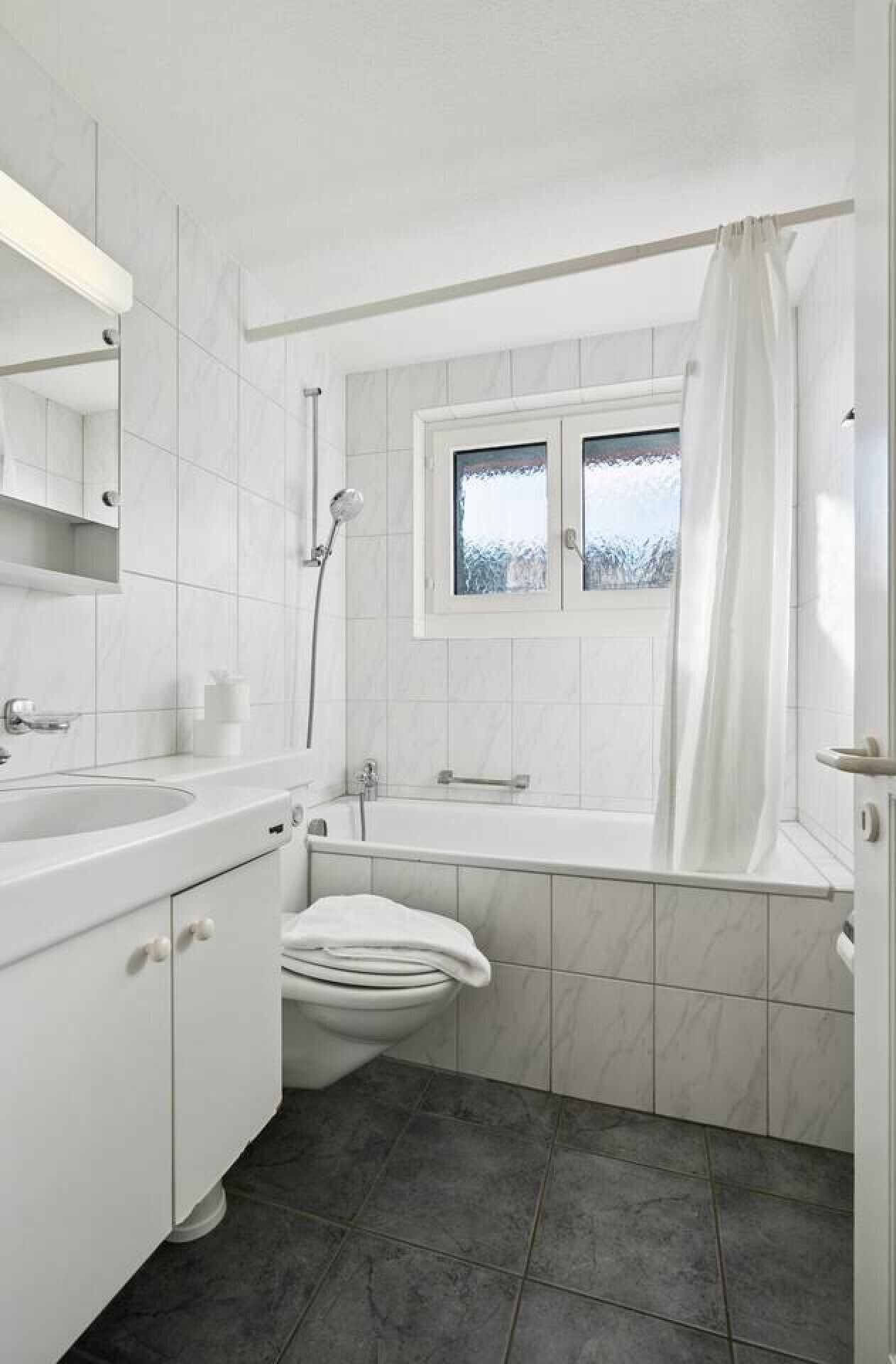 Hair dryer, towels
