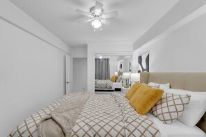 Iron/ironing board, WiFi, bed sheets