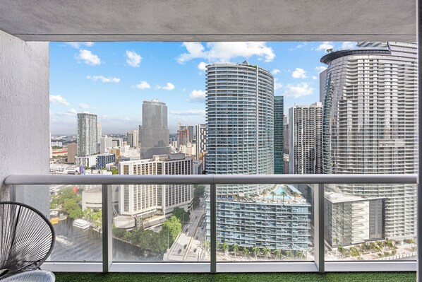 Appartamento, 1 camera da letto, balcone, vista città | Balcone