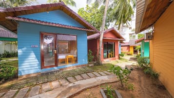 Kahden hengen deluxe-huone (kaksi sänkyä), näköala puutarhaan | Näkymä huoneesta