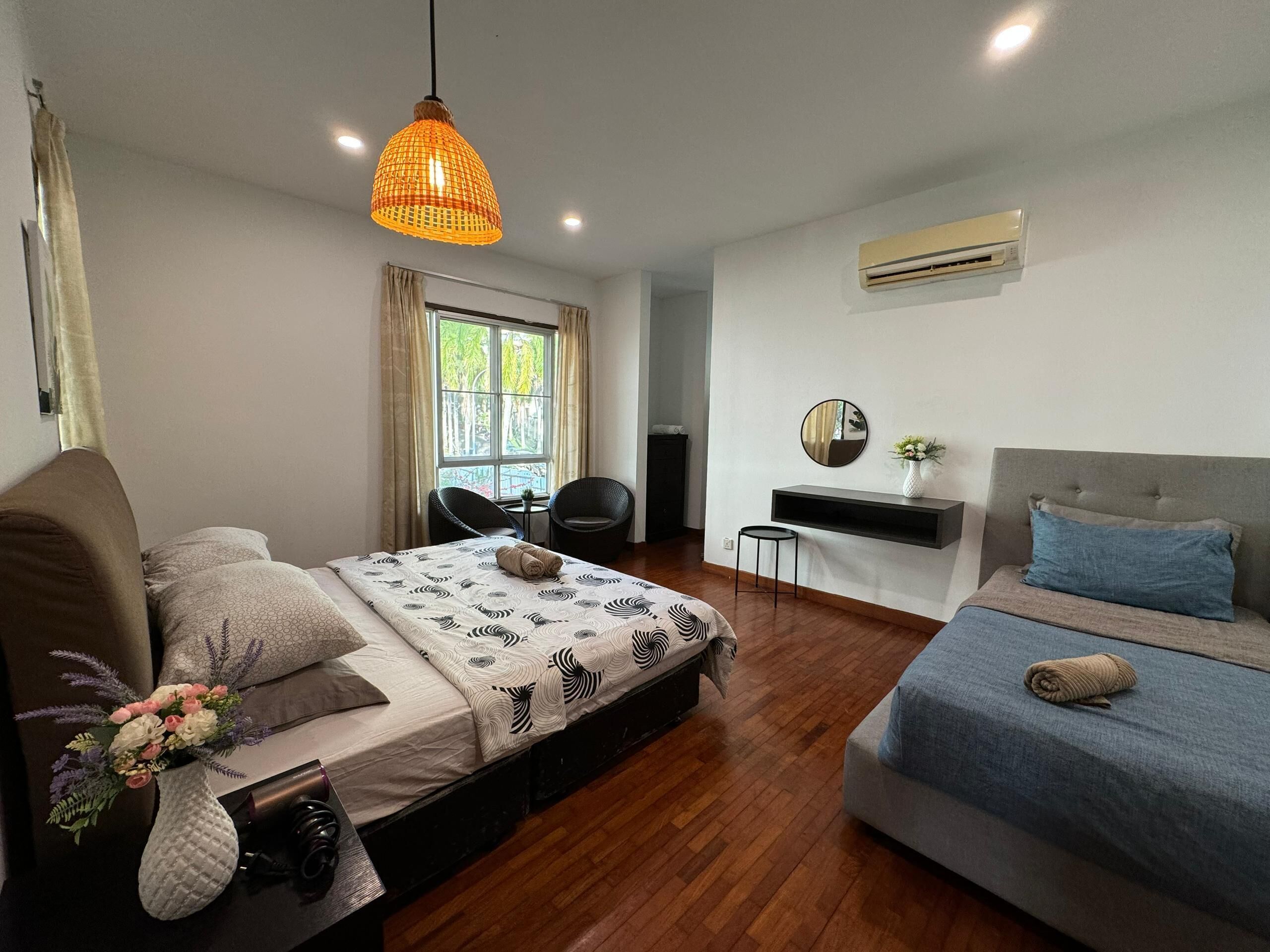 7 عدّة غرف نوم ومكواة/لوح كي وواي فاي