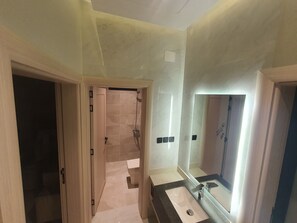 Towels, soap, toilet paper
